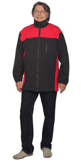 Nadměrky Hela Softshellová bunda černá s červenou
