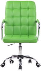 BHM Germany Kancelářská židle Terni, syntetická kůže, zelená