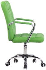 BHM Germany Kancelářská židle Terni, syntetická kůže, zelená