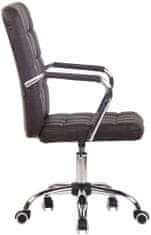 BHM Germany Kancelářská židle Terni, syntetická kůže, hnědá