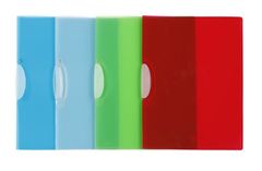 VIQUEL Desky s klipem "Propyglass V-Clip", mix barev, PP, A4