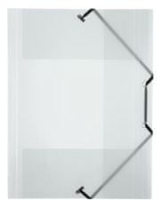 VIQUEL Desky s gumičkou "Propyglass", transparentní, PP, 15 mm, A4