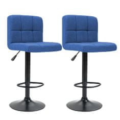Timeless Tools 2 látkové barové židle ve více barvách-modrá