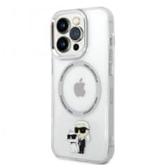 Karl Lagerfeld Zadní kryt MagSafe IML Karl and Choupette NFT na iPhone 13 Pro průhledný