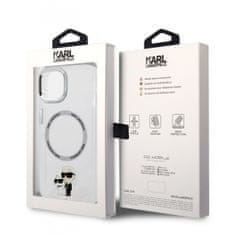 Karl Lagerfeld Zadní kryt MagSafe IML Karl and Choupette NFT na iPhone 13 průhledný