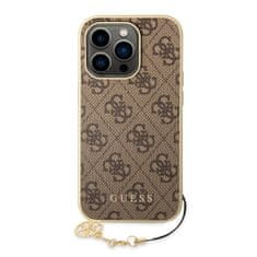 Guess  4G Charms Zadní Kryt pro iPhone 14 Pro Max Brown