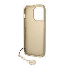Guess  4G Charms Zadní Kryt pro iPhone 14 Pro Brown