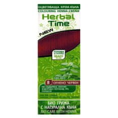 Rosaimpex Henna Herbal Time přírodní barva na vlasy 8 Ohnivě červena 75 ml