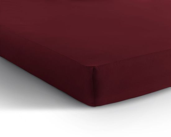 Dreamhouse Bedding Prostěradlo Jersey Bordeaux Velikost: 190/200 x 200/220