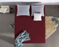 Dreamhouse Bedding Prostěradlo Jersey Bordeaux Velikost: 190/200 x 200/220