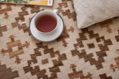 Diamond Carpets Ručně vázaný kusový koberec M. Kelim DE 2262 Brown Mix 80x150