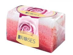 Mýdlo peelingové s integrovanou žinkou ROSES 55g