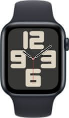 Apple Watch SE 2023, Cellular, 44mm, Midnight, Midnight Sport Band - M/L