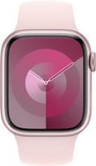 Apple Watch Series9, Cellular, 41mm, Pink, Light Pink Sport Band - S/M