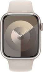 Apple Watch Series 9, 45mm, Starlight, Starlight Sport Band - M/L