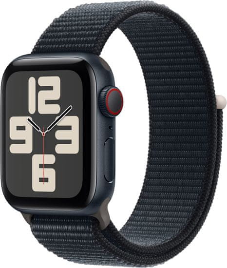 Apple Watch SE 2023, Cellular, 40mm, Midnight, Midnight Sport Loop