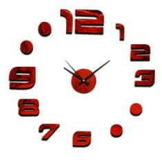 MPM QUALITY MPM Nalepovací hodiny E01.3776, červená