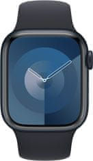 Apple Watch Series 9, 41mm, Midnight, Midnight Sport Band - M/L