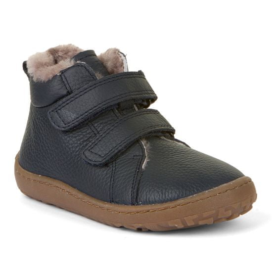 Froddo chlapecká barefoot kožená kotníková obuv G3110201-K tmavě modrá