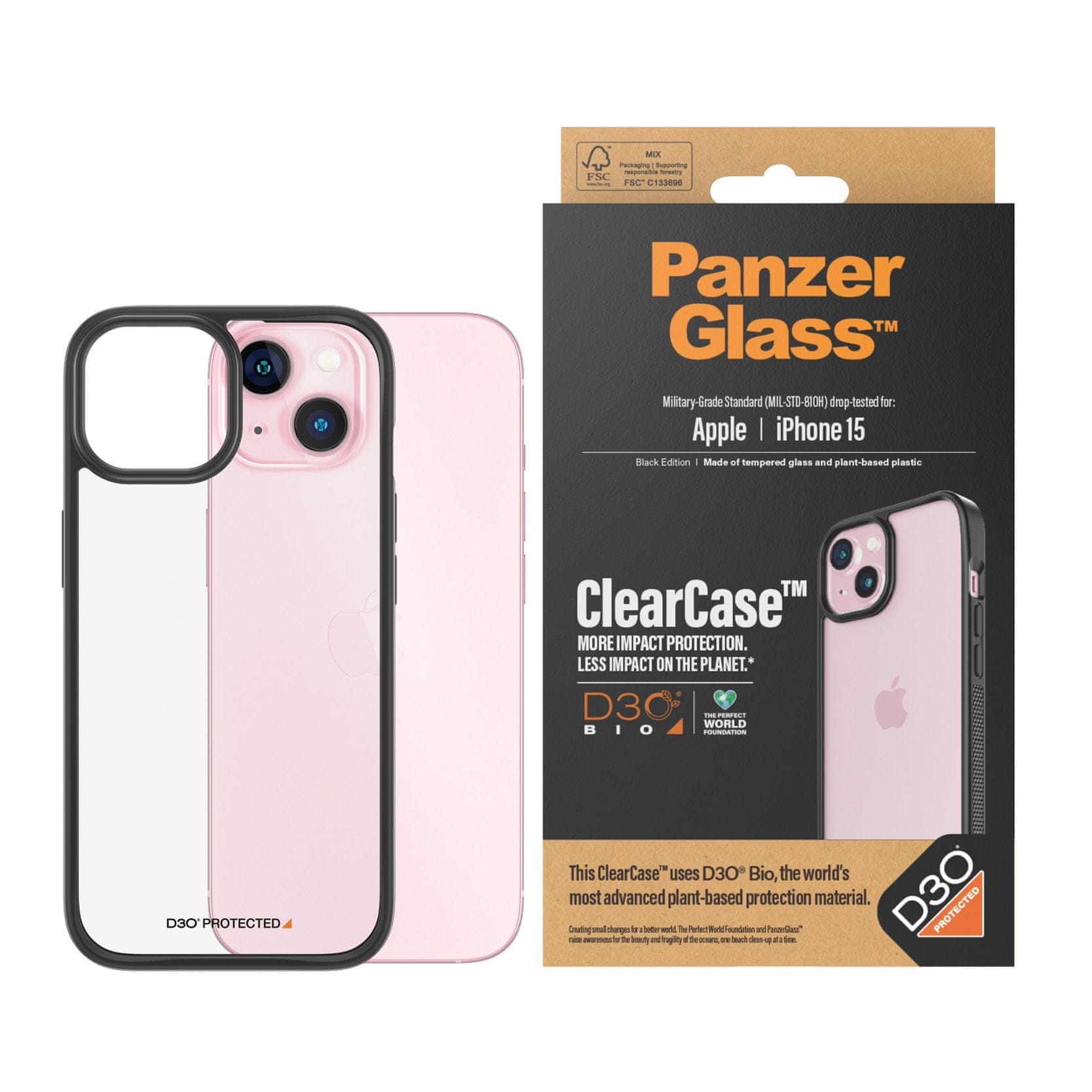 PanzerGlass ClearCaseColorColor Apple iPhone 2022 részére