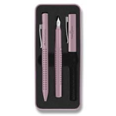 Faber-Castell Sada Grip Edition 2010 plnicí pero a kuličkové pero, růžová