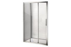 WellMall AFTER 100 Clear Třídílné posuvné sprchové dveře