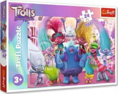 Trefl Puzzle Trollové 3: Ve světě Trollů MAXI 24 dílků