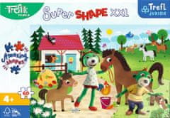 Trefl Puzzle Super Shape XXL Treflíci na koňské farmě 60 dílků