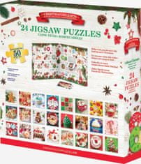 EuroGraphics Puzzle Adventní kalendář: Vánoční dobroty 24x50 dílků