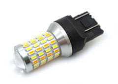 W21/5W LED žárovka 7443 12V CANBUS bílo-oranžová dvoubarevná malá žárovka