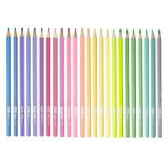 Easy PASTEL Trojhranné pastelky, 24 ks, 24 pastelových barev