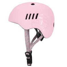 Spokey PUMPTRACK Juniorská cyklistická BMX přilba IN-MOLD, 54-58 cm, růžová