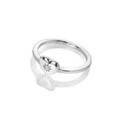 Hot Diamonds Romantický stříbrný prsten s diamantem Most Loved DR241 (Obvod 56 mm)