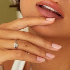 Hot Diamonds Romantický stříbrný prsten s diamantem Most Loved DR241 (Obvod 56 mm)