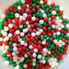 Caketools Cukrové perličky - Vánoční mix 7mm - 100g