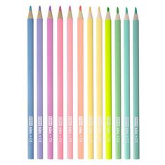 Easy PASTEL Trojhranné pastelky, 12 ks, 12 pastelových barev