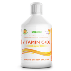 Swedish Nutra Vitamin C+D+zinek 500 ml