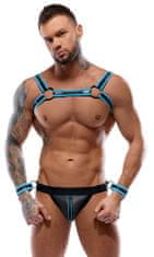 SvenjoymentUnderwear Svenjoyment Johny Jock Bondage Set (Blue), sexy komplet jockstrap a harness 2XL
