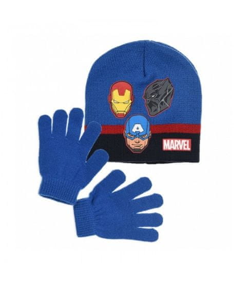 Avengers Dětská zimní čepice + rukavice Avengers 52-54 52