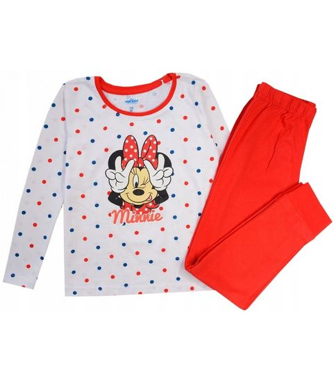 E plus M Dívčí pyžamo Disney Minnie - červené 98-128