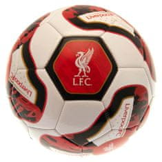 FotbalFans Fotbalový Míč Liverpool FC, Bílá a Červená, 26 panelů, Vel. 5