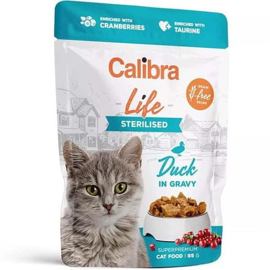 Calibra Cat Life kaps. Sterilised Duck in gravy 85 g