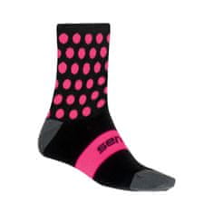 Sensor Ponožky DOTS NEW černo/růžové - 6-8