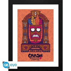 AbyStyle Crash Bandicoot Zarámovaný plakát - Aku Aku