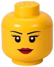 LEGO Úložný box hlava (velikost S) - dívka