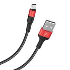 Hoco Datový kabel Hoco Xpress Charge (X26) – USB-A na USB Type-C, 10W, 2A, 1,0m – černý/červený