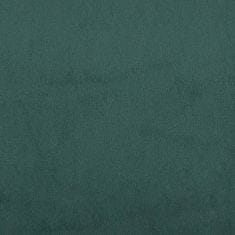 Vidaxl Lavice s polštáři tmavě zelená 120,5 x 65 x 75 cm samet