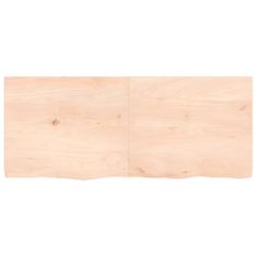 Greatstore Stolní deska 120 x 50 x 4 cm neošetřené masivní dubové dřevo