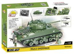 Cobi 2570 II WW M4A3 Sherman, 1:28, 852 k, 2 f