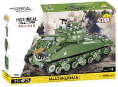 Cobi 2570 II WW M4A3 Sherman, 1:28, 852 k, 2 f
